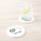 Dessous De Verre En Grès Moutons (Côté)