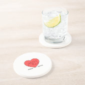 Dessous De Verre En Grès MRS Amour Mignon  (Côté)