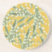 Dessous De Verre En Grès Muguet floral (Devant)