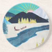 Dessous De Verre En Grès Musher du matin (Devant)