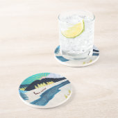 Dessous De Verre En Grès Musher du matin (Côté)