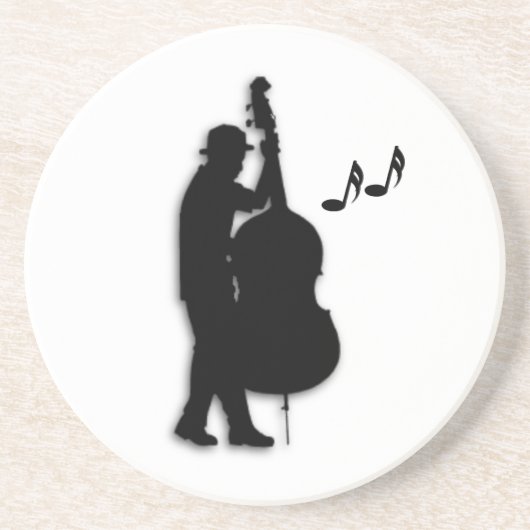 Dessous De Verre En Grès Musicien du bassiste (Devant)