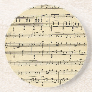 Dessous De Verre En Grès Musique Antique Sheet