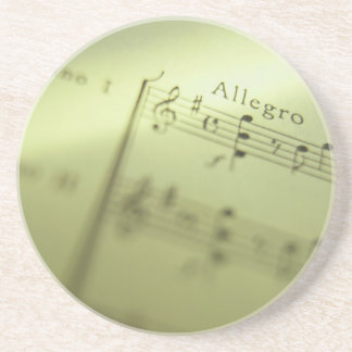 Dessous De Verre En Grès Musique de feuille 1