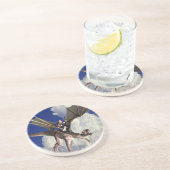 Dessous De Verre En Grès Musique dragon dans les nuages (Côté)