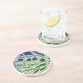 DESSOUS DE VERRE EN GRÈS MUSIQUE NOTES-COASTER (Côté)