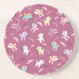 Dessous De Verre En Grès Mustachio Unicornio