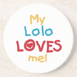 Dessous De Verre En Grès My Lolo Loves Me T-shirts et cadeaux