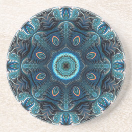 Dessous De Verre En Grès Mysterious space mandala (Devant)