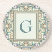 Dessous De Verre En Grès Nacre (Devant)