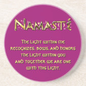 Dessous De Verre En Grès Namasté (Devant)