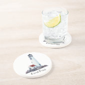 Dessous De Verre En Grès Nantucket, phare de Great Point (Côté)