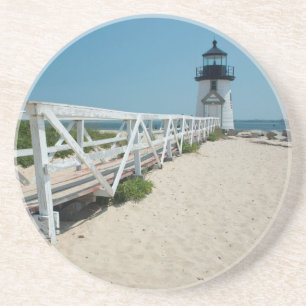 Dessous De Verre En Grès Nantucket. Vieux Phare en Bois