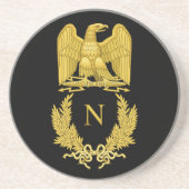 Dessous De Verre En Grès Napoléon Emblem (Devant)