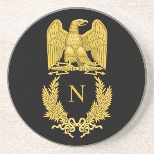Dessous De Verre En Grès Napoléon Emblem (Devant)