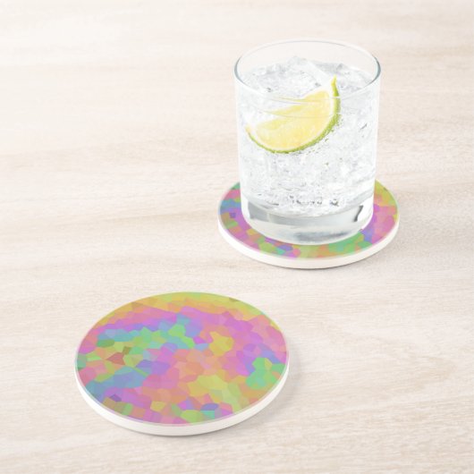 Dessous De Verre En Grès Nappe de Mosaïque de Pétrole (Côté)