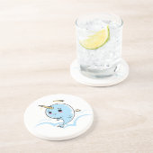 Dessous De Verre En Grès Narwhal Angel Cutie (Côté)