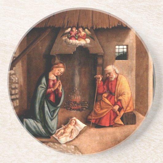 Dessous De Verre En Grès Nativité - Agabiti (Devant)