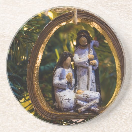 Dessous De Verre En Grès Nativity Ornament (Devant)
