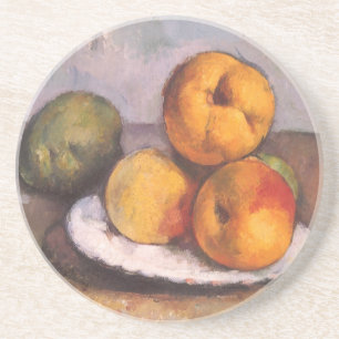 Dessous De Verre En Grès Nature morte Coings, Pommes, Poires de Paul Cezann