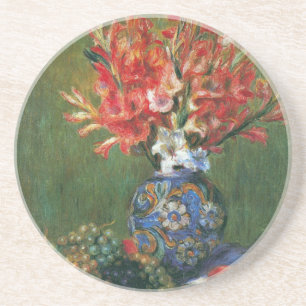 Dessous De Verre En Grès Nature morte Fleurs et Fruits de Pierre Renoir