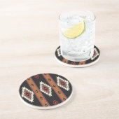 Dessous De Verre En Grès Navajo Design 7 Bandana (Côté)