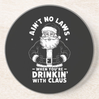 Dessous De Verre En Grès N'Avez Pas De Lois Quand Vous Buvez Avec Claus Chr