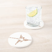 Dessous De Verre En Grès Nazca Lines Croquis de colibris (Côté)