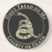 Dessous De Verre En Grès Ne marchez pas sur moi (Devant)