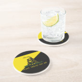 Dessous De Verre En Grès Ne marchez pas sur moi le drapeau d'anarchiste (Côté)