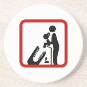 Dessous De Verre En Grès Ne pas nourrir sa fille au Zoo du Crocodile (Devant)