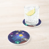 DESSOUS DE VERRE EN GRÈS NÉ POUR ORBITER (Côté)