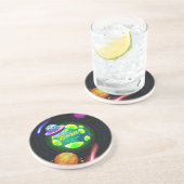 Dessous De Verre En Grès Né pour orbiter  (Côté)
