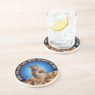 Dessous De Verre En Grès Ne saisissez pas mes noix - écureuil drôle