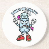 Dessous De Verre En Grès Ne sois pas salé (Devant)