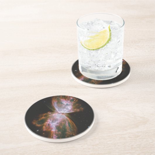 Dessous De Verre En Grès Nébuleuse papillon (Côté)