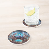 Dessous De Verre En Grès Nébuleuse spatiale Crabe (Côté)