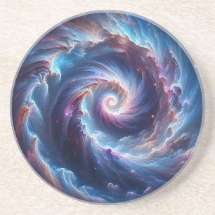 Dessous De Verre En Grès Nébuleuse spatiale Nautilus