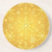 Dessous De Verre En Grès Neige dorée (Devant)