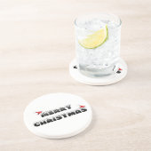 DESSOUS DE VERRE EN GRÈS NEIGE MERRY NOËL (Côté)