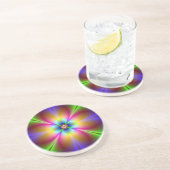 Dessous De Verre En Grès Neon Daisy (Côté)