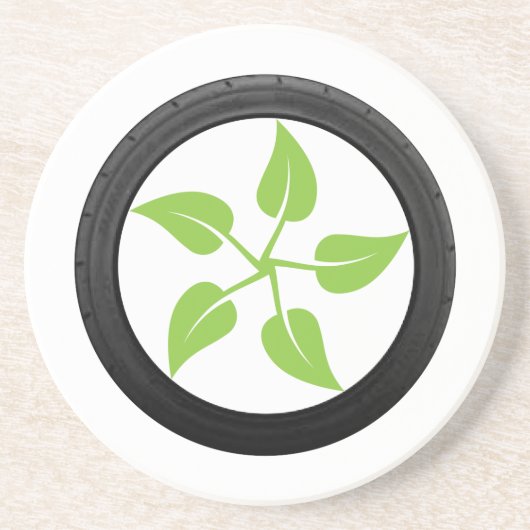 Dessous De Verre En Grès Nettoyez l'énergie verte (Devant)