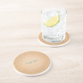 Dessous De Verre En Grès Neutral Farmhouse Coaster Woven Floral Look (Côté)