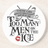 Dessous De Verre En Grès Never Too Many Men (Devant)