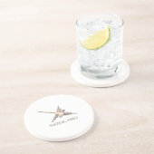 Dessous De Verre En Grès Newsprint de Nazca Hummingbird (Côté)