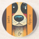 Dessous De Verre En Grès Nez de chien (Devant)