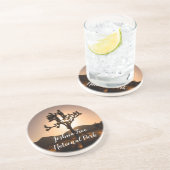 Dessous De Verre En Grès Nightfall begins at Joshua Tree  (Côté)