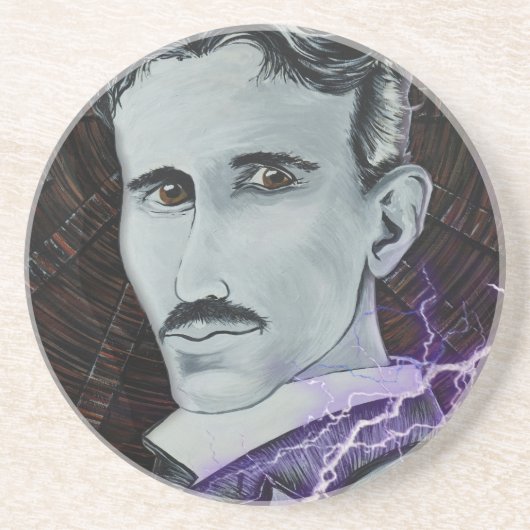 Dessous De Verre En Grès Nikola Tesla (Devant)