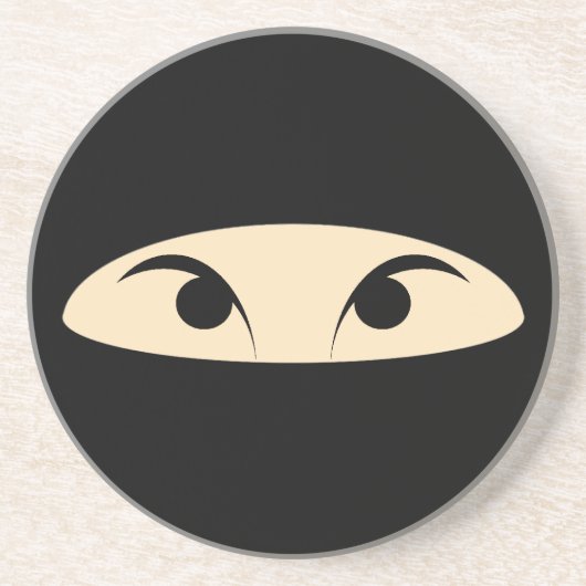 Dessous De Verre En Grès Ninja Face (Devant)
