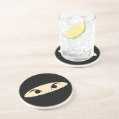 Dessous De Verre En Grès Ninja Face (Côté)
